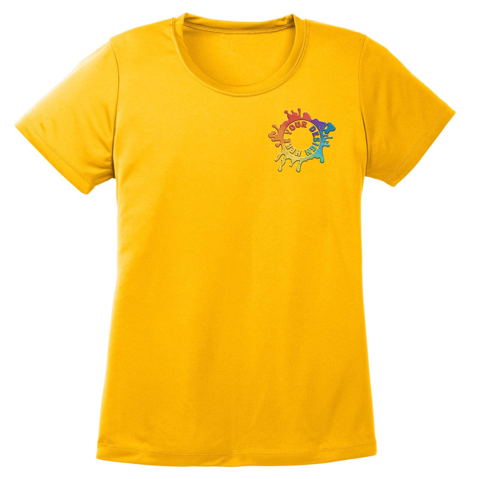 Mato & Hash Women's Performance Polyester T-Shirt Embroidery - Mato & Hash