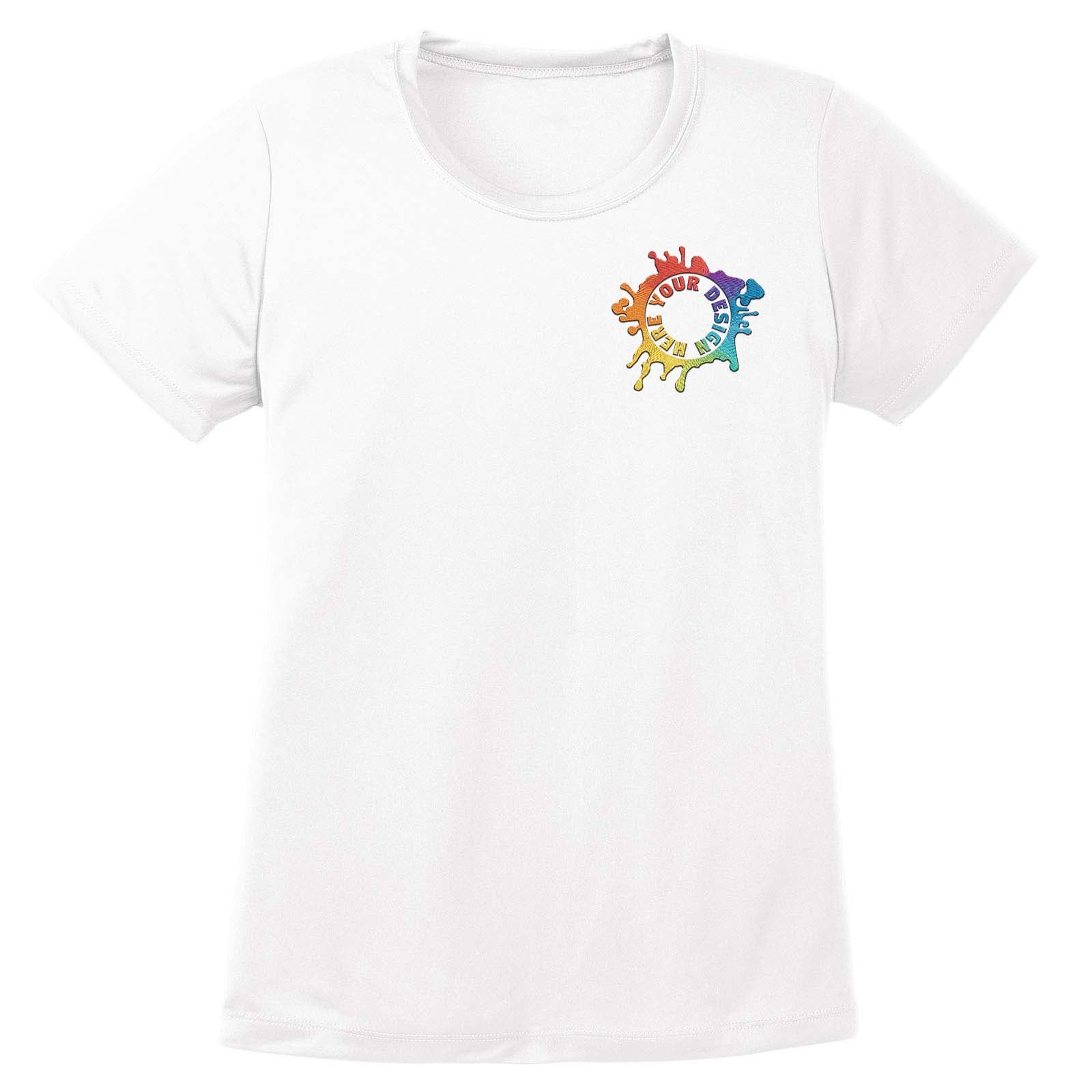 Mato & Hash Women's Performance Polyester T-Shirt Embroidery - Mato & Hash