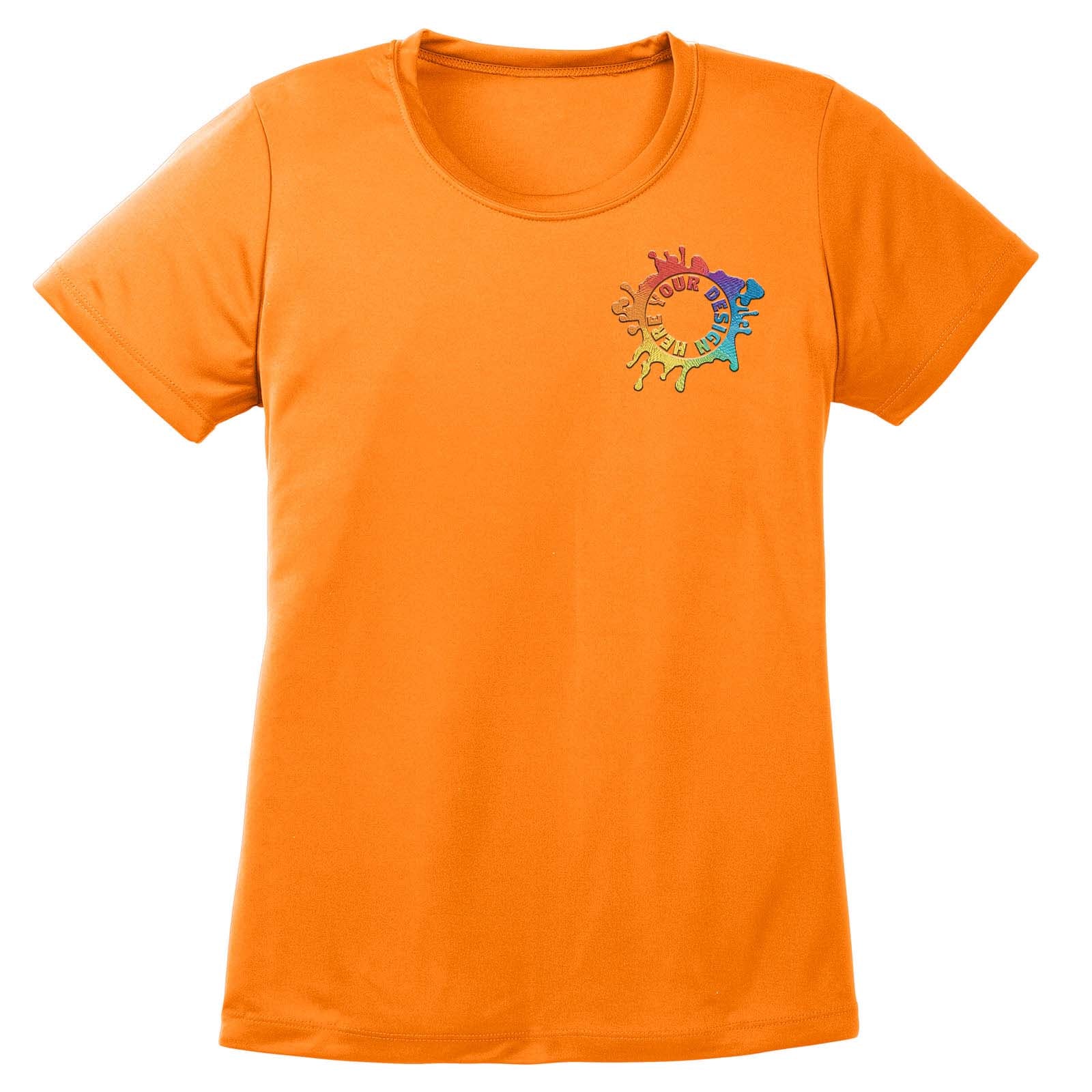Mato & Hash Women's Performance Polyester T-Shirt Embroidery - Mato & Hash