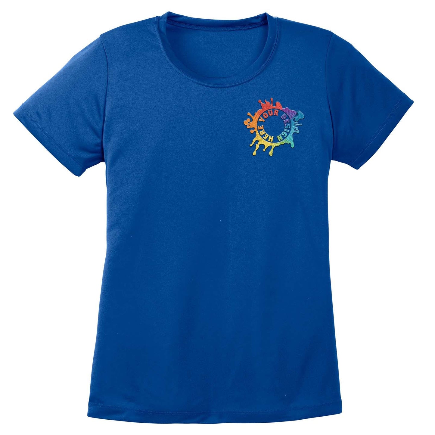 Mato & Hash Women's Performance Polyester T-Shirt Embroidery - Mato & Hash