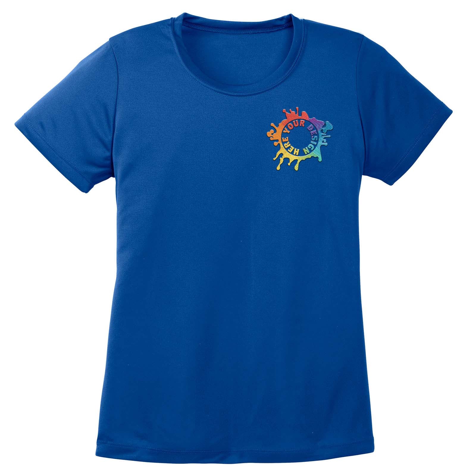 Mato & Hash Women's Performance Polyester T-Shirt Embroidery - Mato & Hash