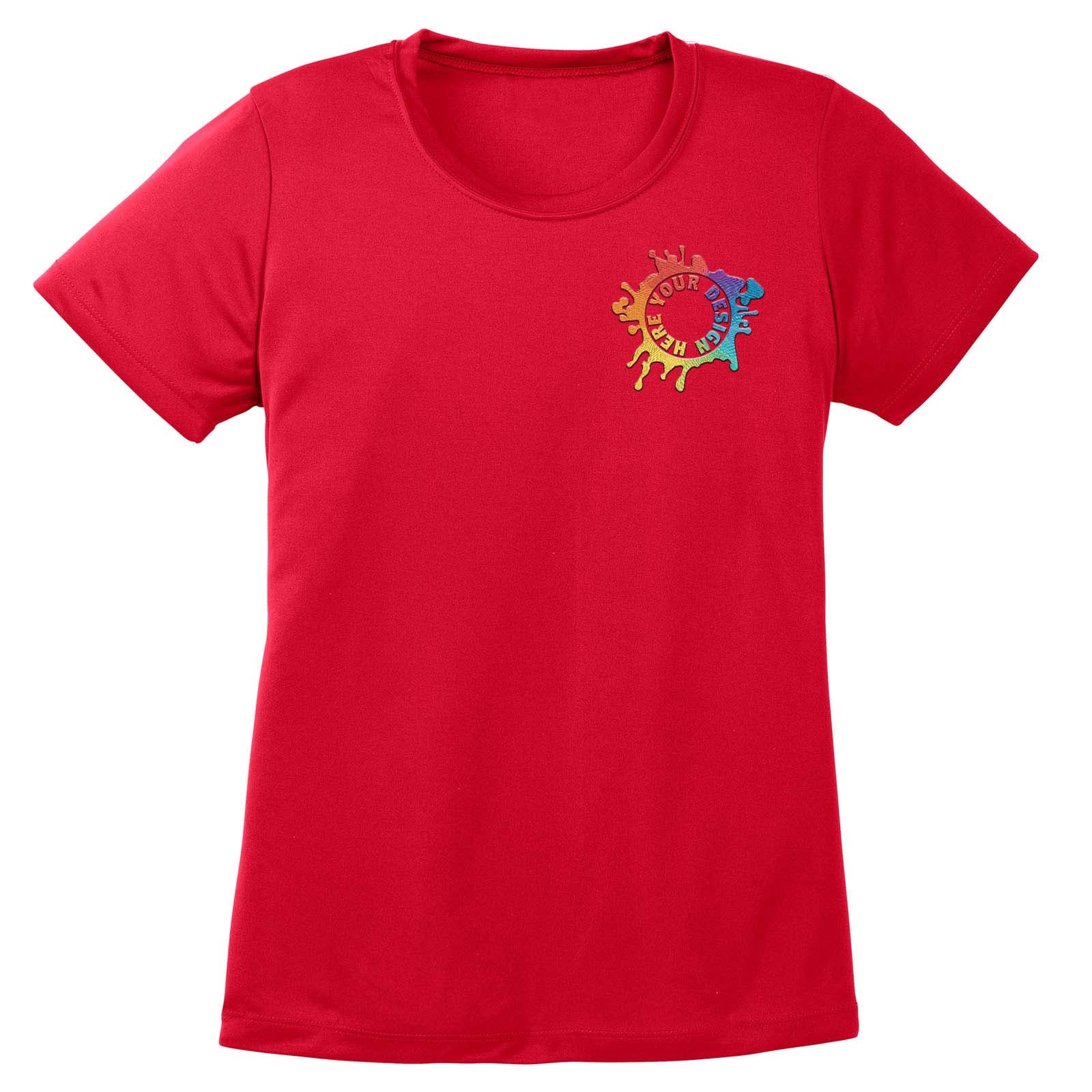 Mato & Hash Women's Performance Polyester T-Shirt Embroidery - Mato & Hash