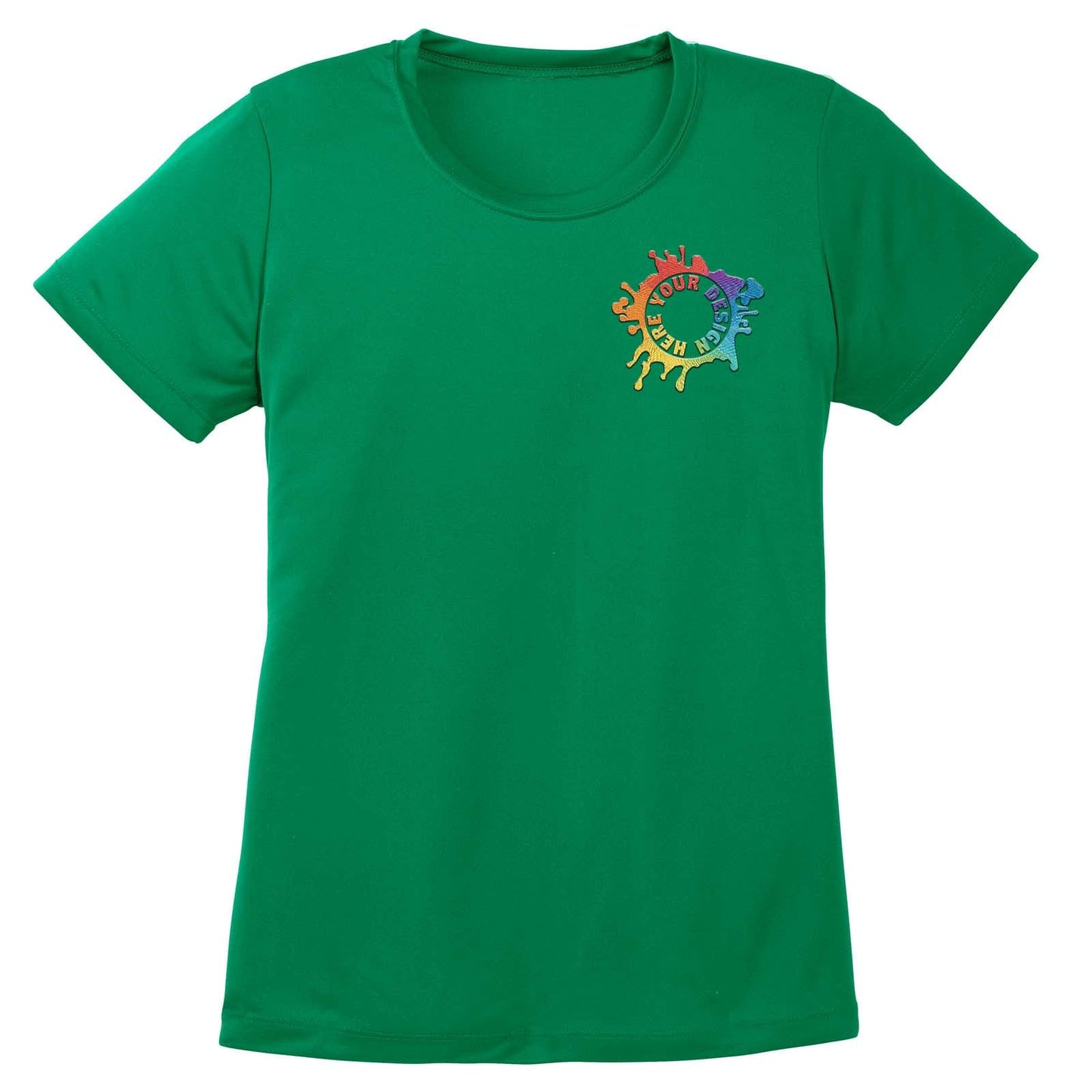 Mato & Hash Women's Performance Polyester T-Shirt Embroidery - Mato & Hash