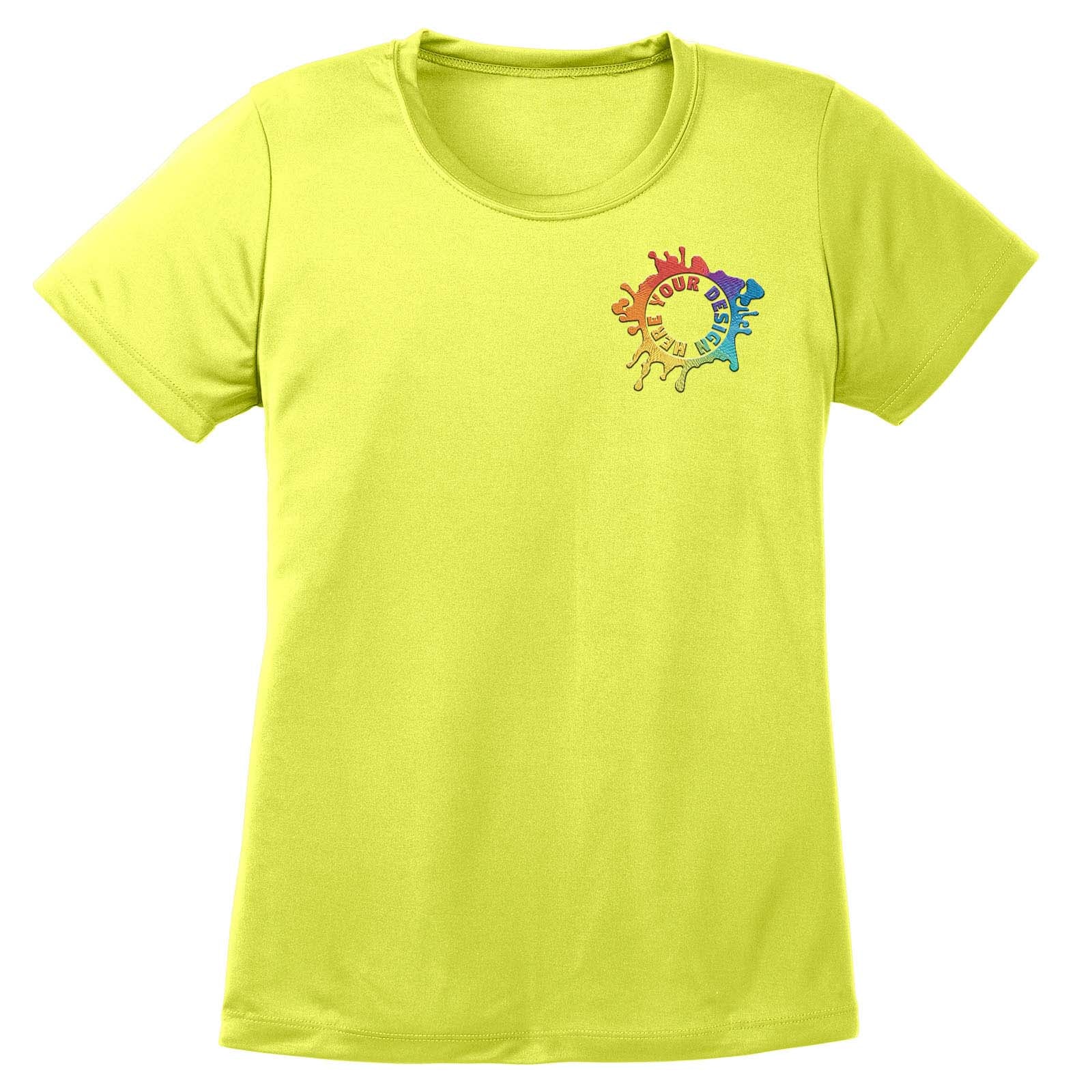 Mato & Hash Women's Performance Polyester T-Shirt Embroidery - Mato & Hash