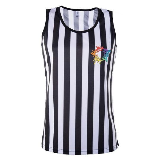 Mato & Hash Women's Referee Tank Top Shirt Uniforms or Costumes W/ Embroidery - Mato & Hash