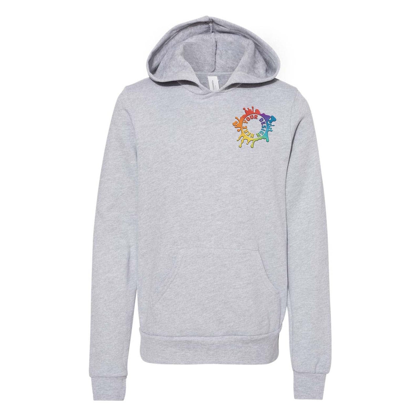 Mato & Hash Youth Cotton/Polyester Fleece Hooded Sweatshirt Embroidery - Mato & Hash