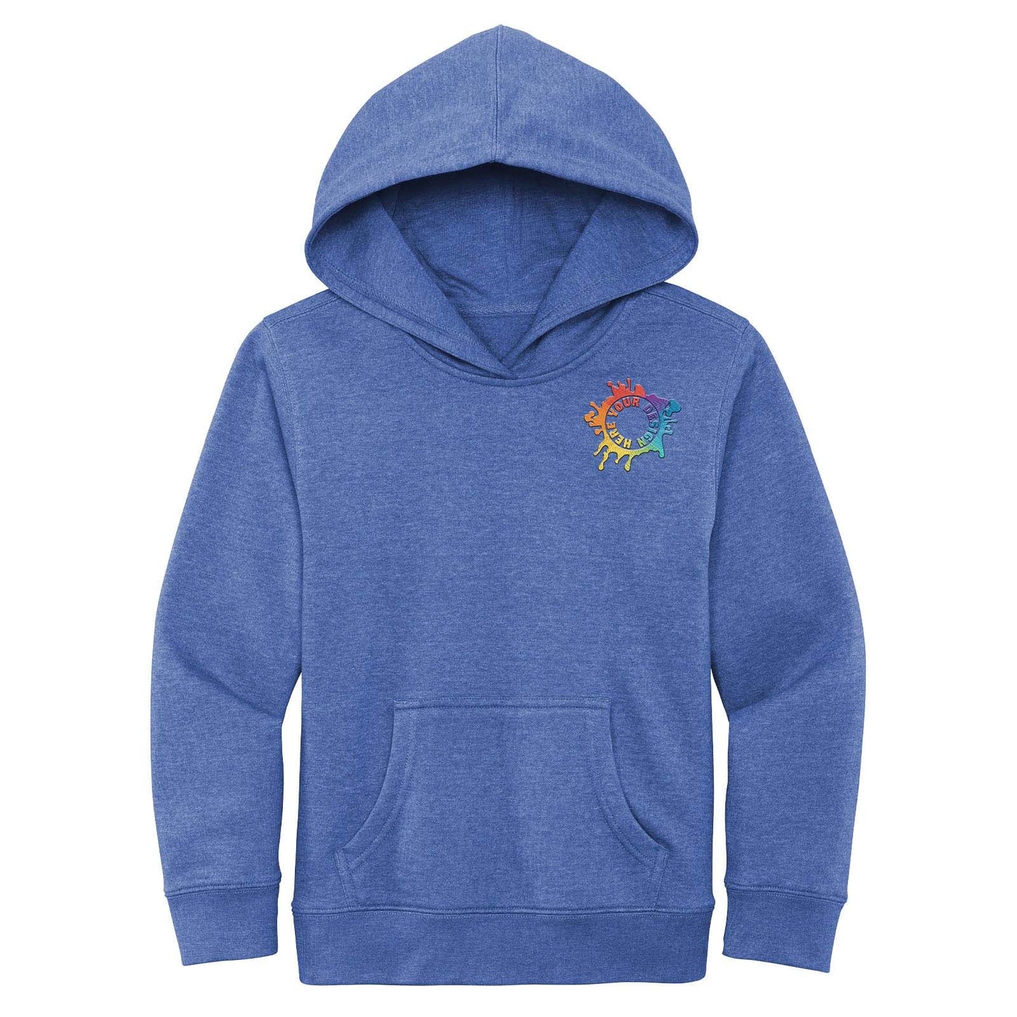 Mato & Hash Youth Cotton/Polyester Fleece Hooded Sweatshirt Embroidery - Mato & Hash