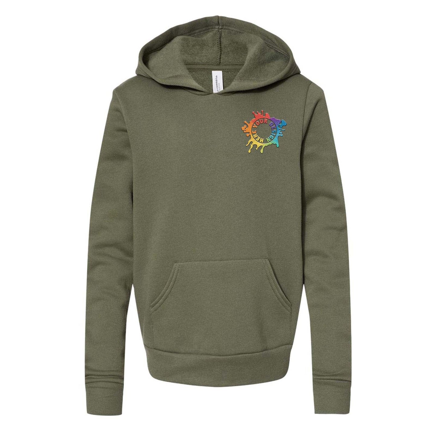Mato & Hash Youth Cotton/Polyester Fleece Hooded Sweatshirt Embroidery - Mato & Hash