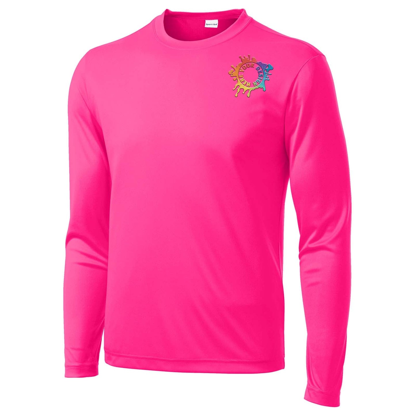 Mato & Hash Youth Unisex Performance Polyester Long Sleeve T-Shirt Embroidery - Mato & Hash