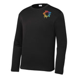Mato & Hash Youth Unisex Performance Polyester Long Sleeve T-Shirt Embroidery
