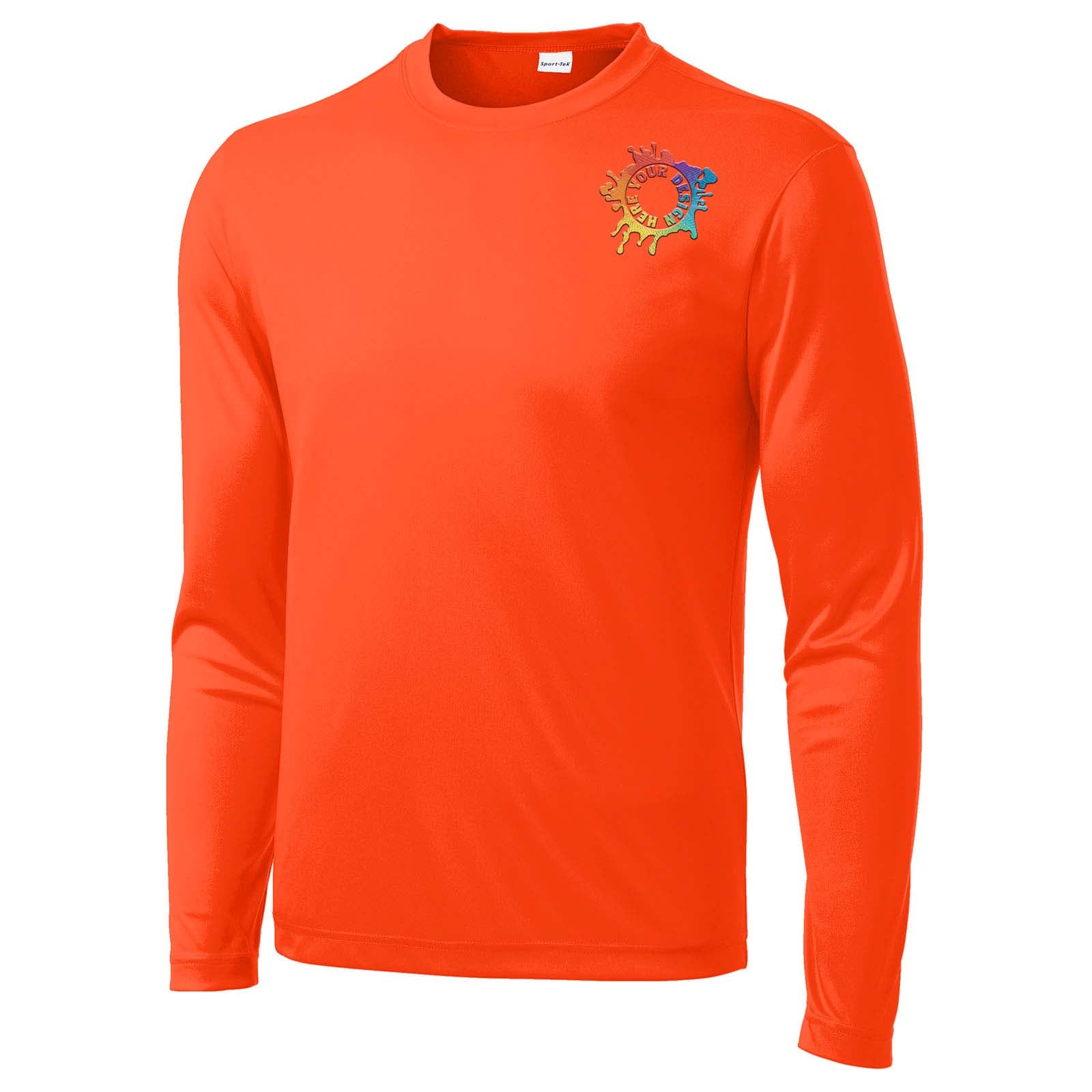 Mato & Hash Youth Unisex Performance Polyester Long Sleeve T-Shirt Embroidery - Mato & Hash