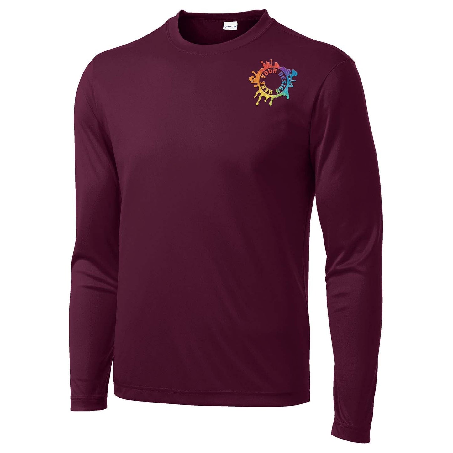 Mato & Hash Youth Unisex Performance Polyester Long Sleeve T-Shirt Embroidery - Mato & Hash