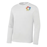 Mato & Hash Youth Unisex Performance Polyester Long Sleeve T-Shirt Embroidery - Mato & Hash