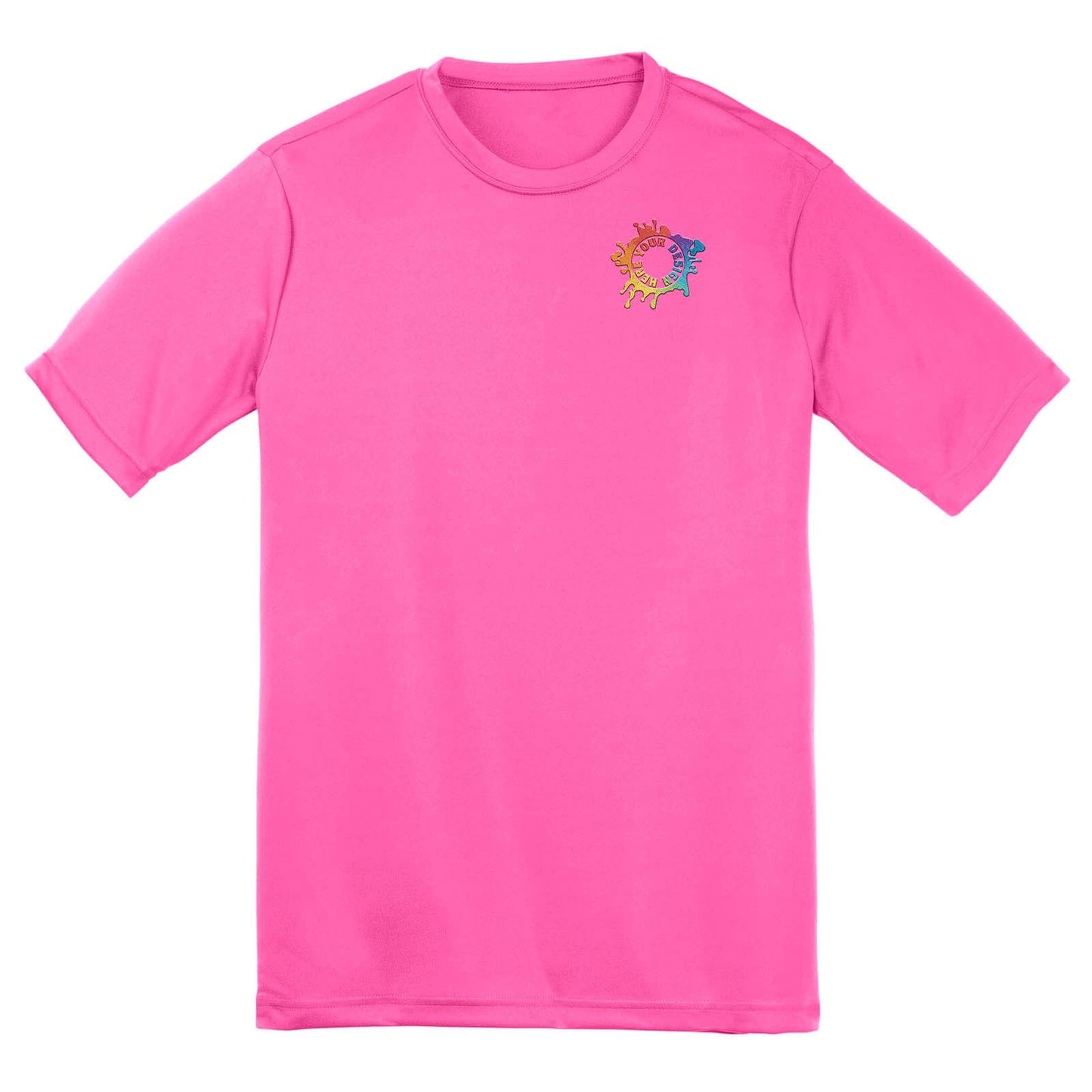 Mato & Hash Youth Unisex Performance Polyester T-Shirt Embroidery - Mato & Hash