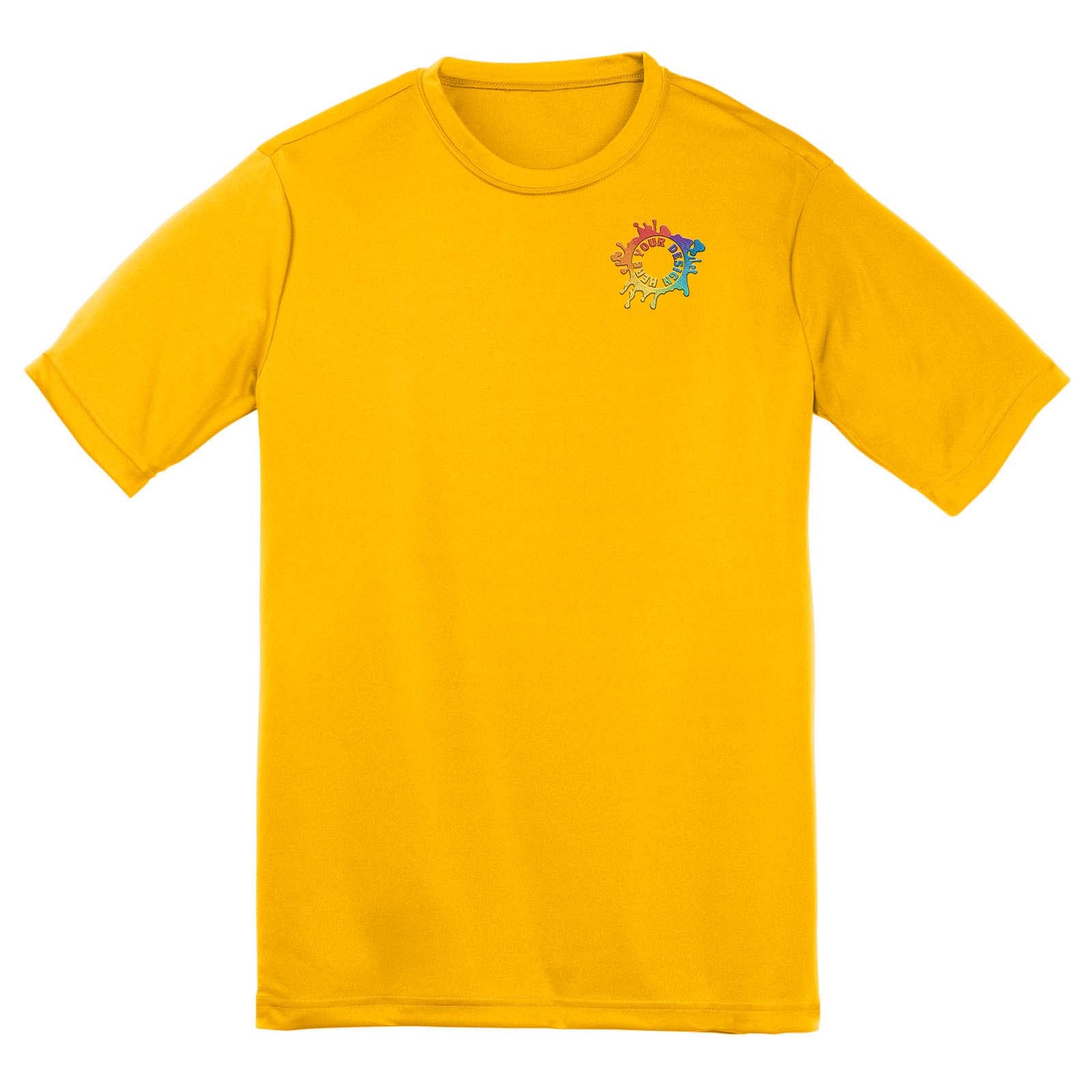 Mato & Hash Youth Unisex Performance Polyester T-Shirt Embroidery - Mato & Hash