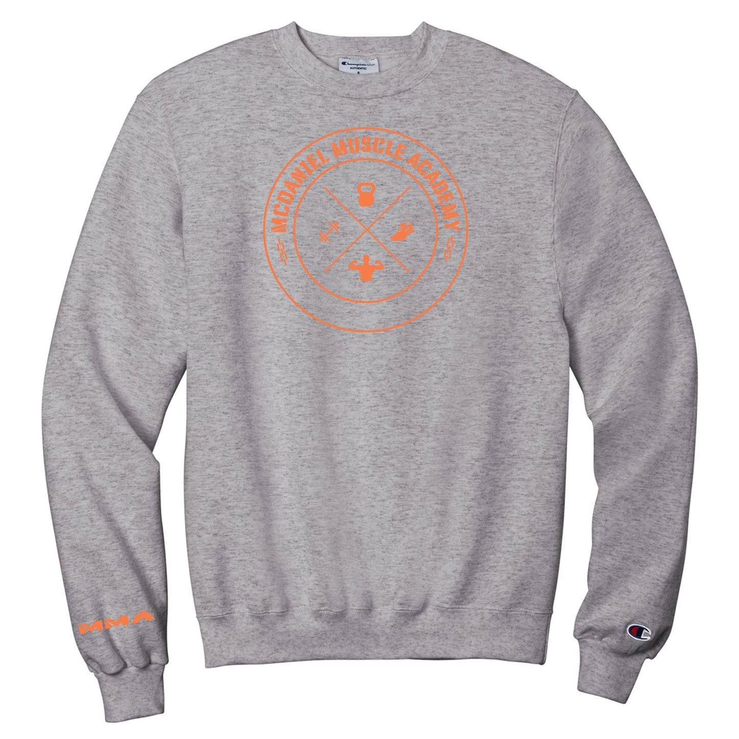McDaniel Muscle Academy Champion Powerblend Cotton/Polyester Men's Crewneck Sweatshirt Printed - Mato & Hash
