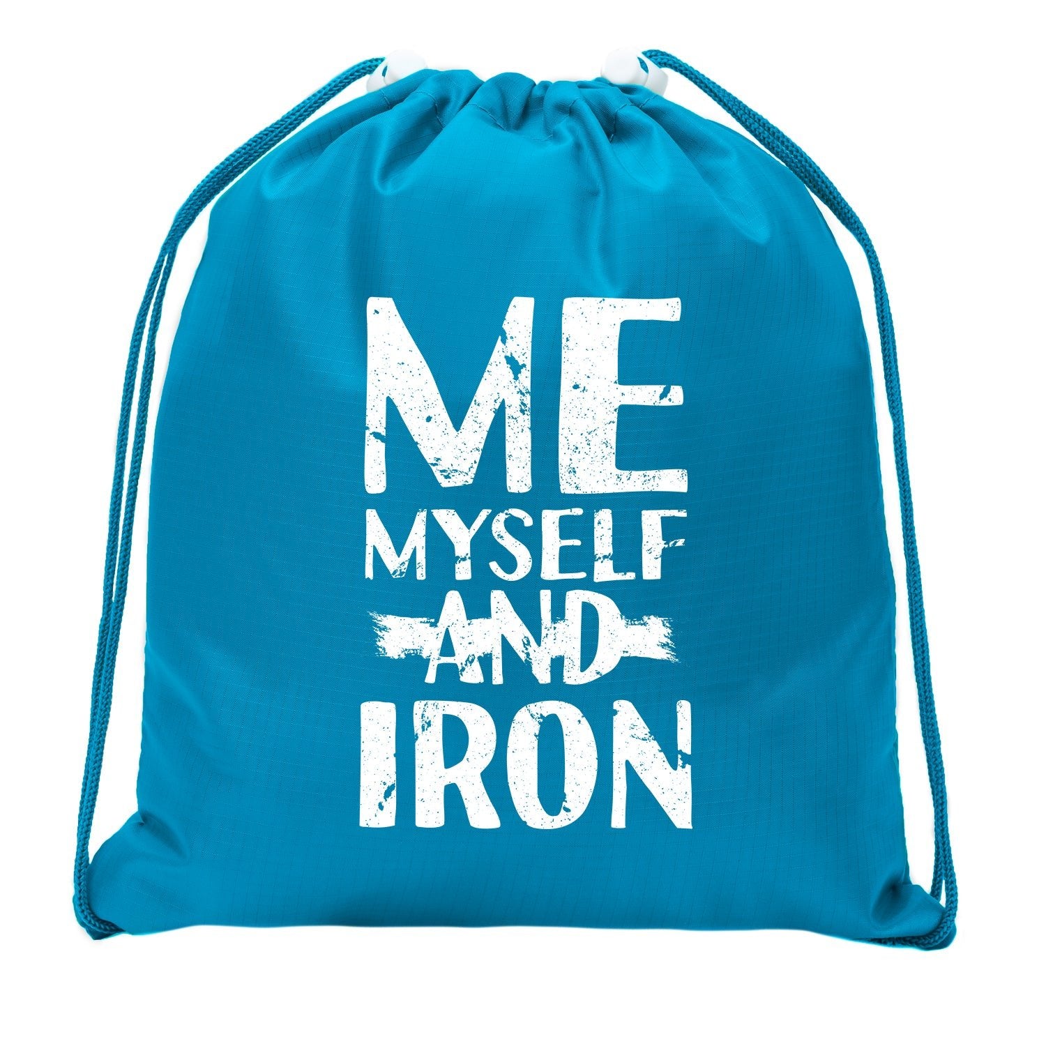 Me, Myself and Iron Mini Polyester Drawstring Bag - Mato & Hash