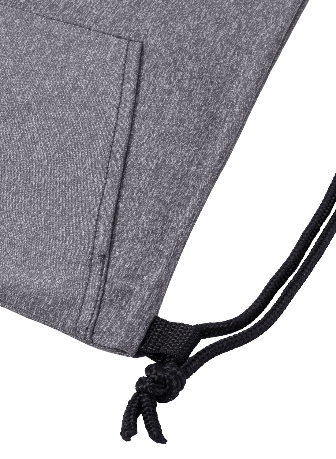 Mélange Drawstring Bag w/ Quick-Access Pocket - Mato & Hash