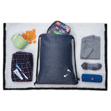 Mélange Drawstring Bag w/ Quick-Access Pocket - Mato & Hash