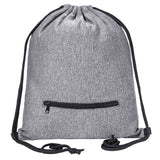 Mélange Drawstring Bag w/ Zipper Pocket - Mato & Hash