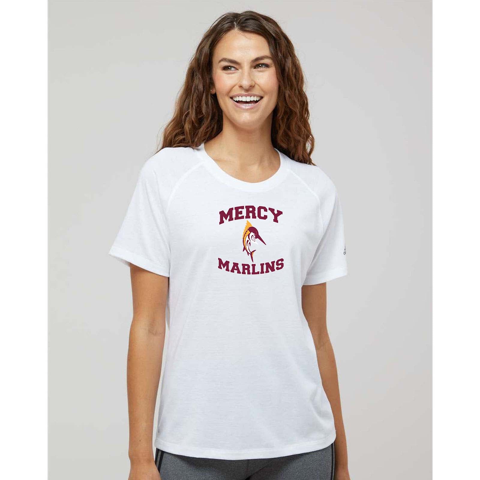 Mercy High School Adidas - Women's Blended T-Shirt Printed - Mato & Hash