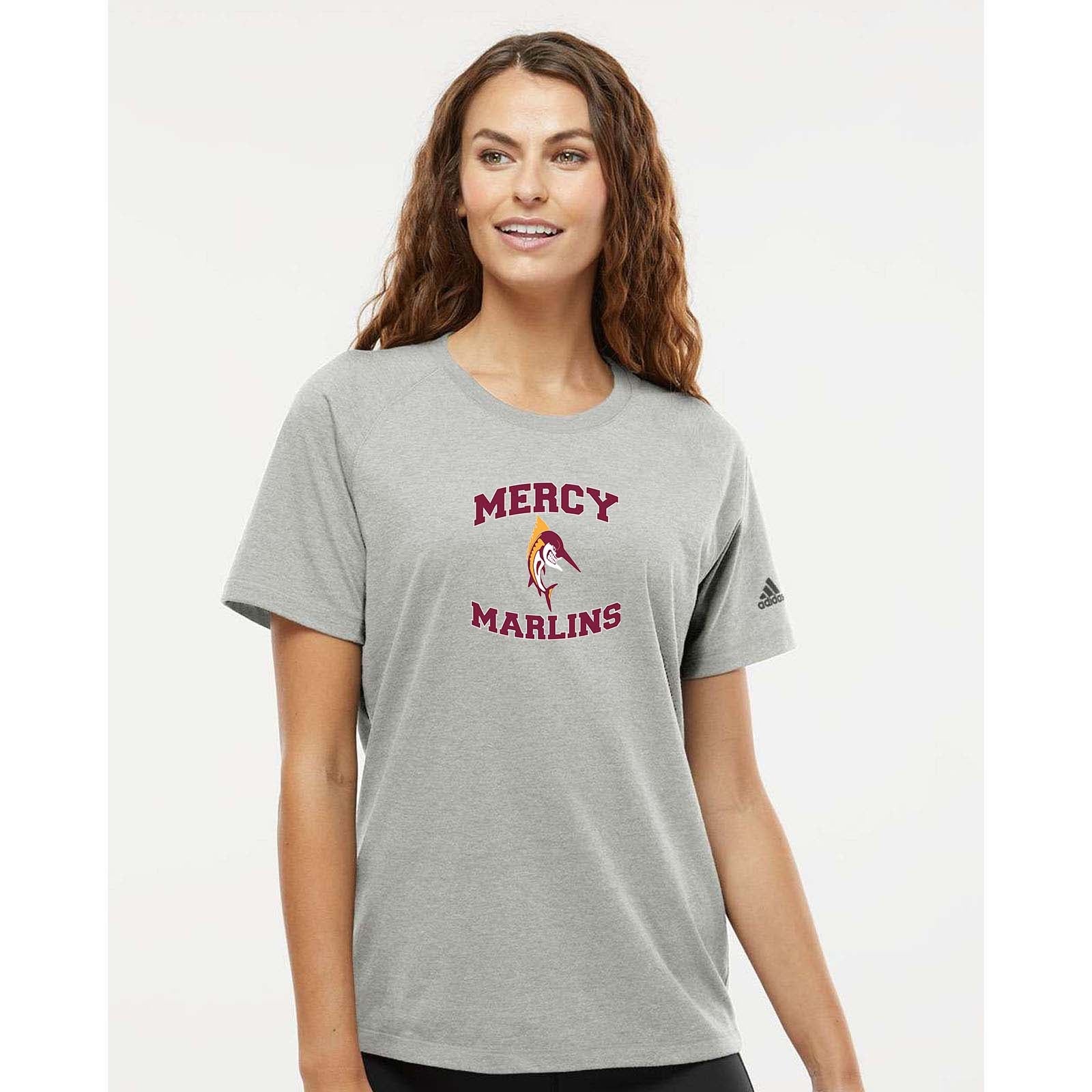 Mercy High School Adidas - Women's Blended T-Shirt Printed - Mato & Hash