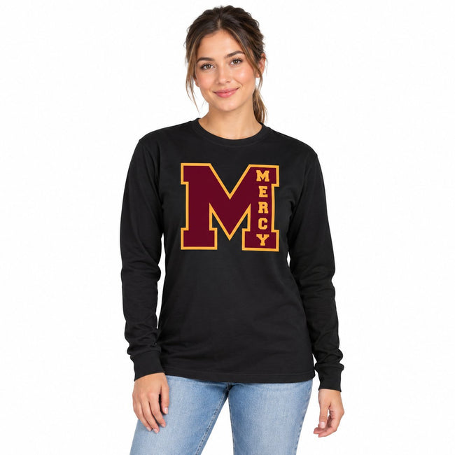 Mercy HS - Mercy Crest Unisex Bella+Canvas Long Sleeve