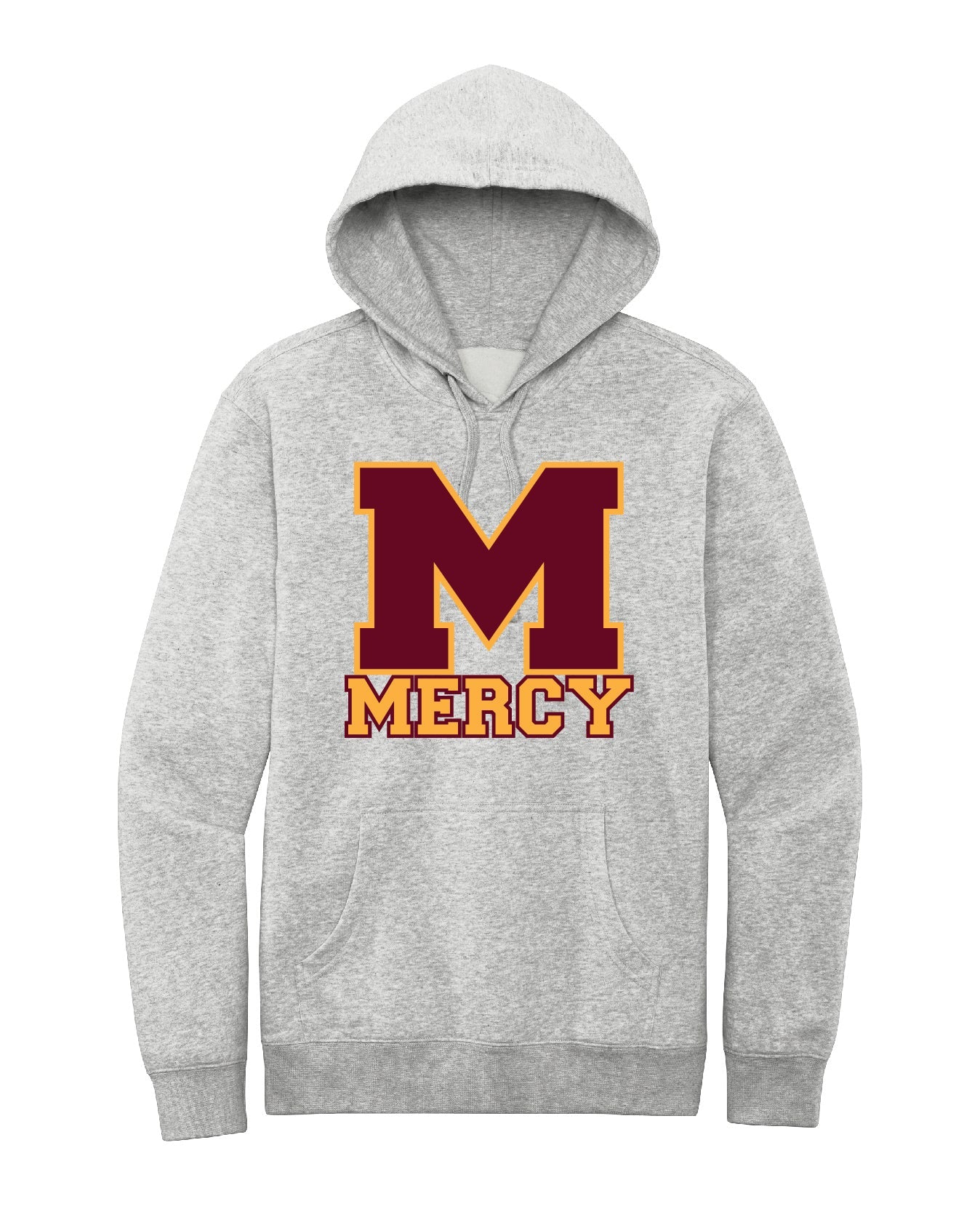 Mercy High School Cotton/Polyester Fleece Hooded Sweatshirt Embroidery - Mato & Hash