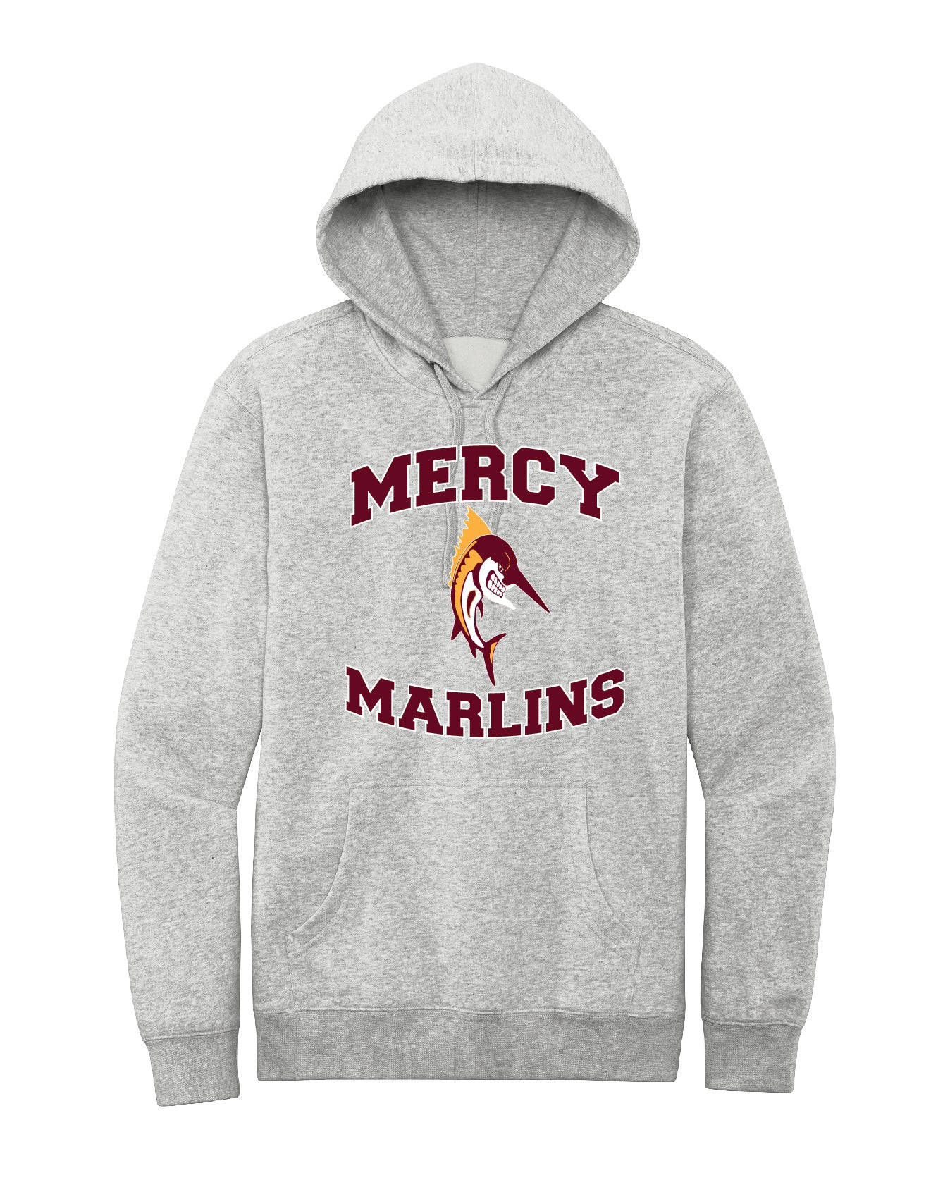 Mercy High School Cotton/Polyester Fleece Hooded Sweatshirt Embroidery - Mato & Hash