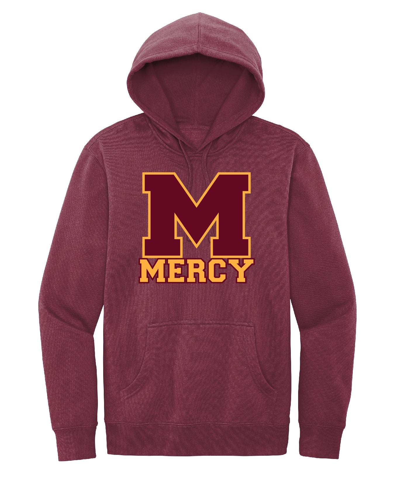 Mercy High School Cotton/Polyester Fleece Hooded Sweatshirt Embroidery - Mato & Hash