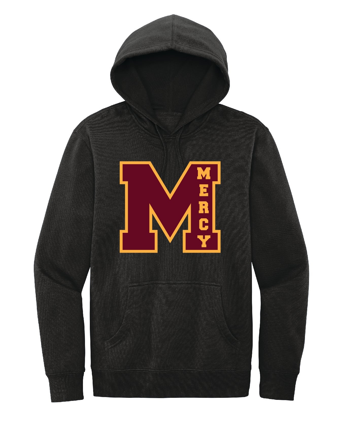 Mercy High School Cotton/Polyester Fleece Hooded Sweatshirt Embroidery - Mato & Hash