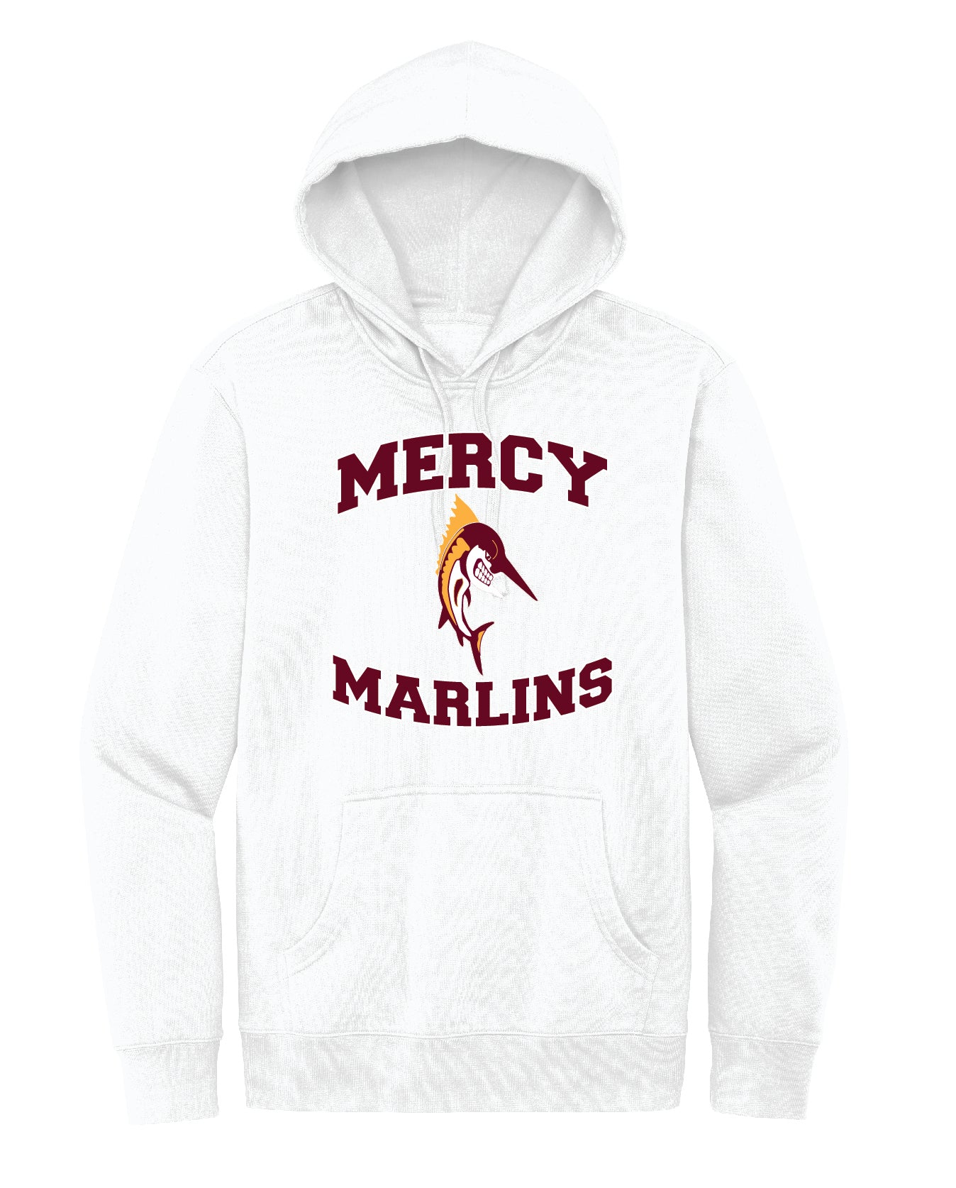 Mercy High School Cotton/Polyester Fleece Hooded Sweatshirt Embroidery - Mato & Hash