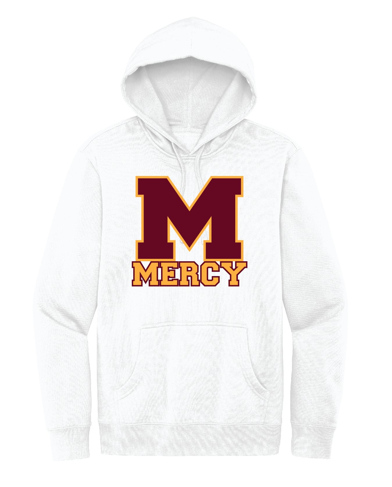 Mercy High School Cotton/Polyester Fleece Hooded Sweatshirt Embroidery - Mato & Hash