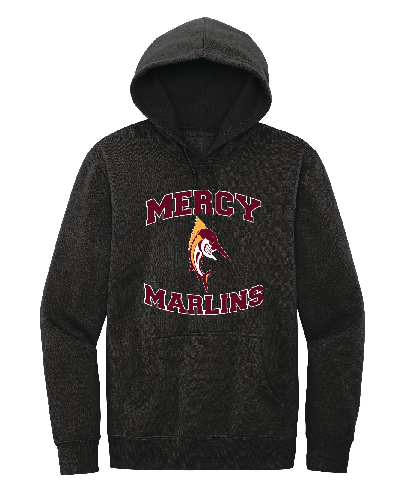 Mercy High School Cotton/Polyester Fleece Hooded Sweatshirt Embroidery - Mato & Hash