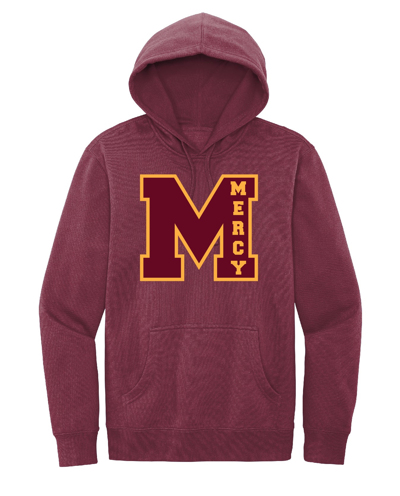 Mercy High School Cotton/Polyester Fleece Hooded Sweatshirt Embroidery - Mato & Hash