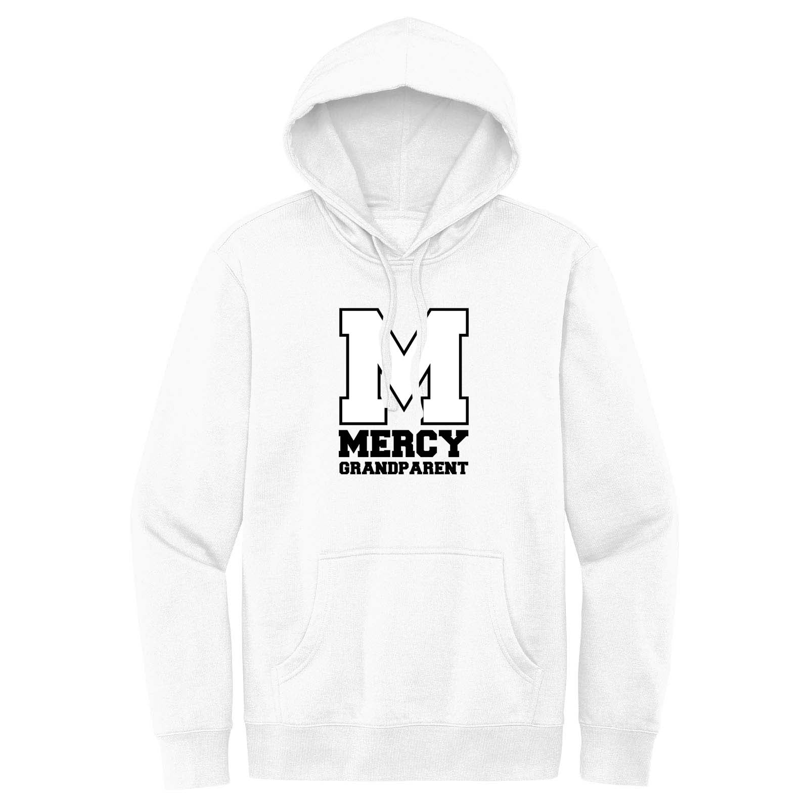 Mercy High School Crest Cotton/Polyester Fleece Hooded Sweatshirt DTG - Mato & Hash