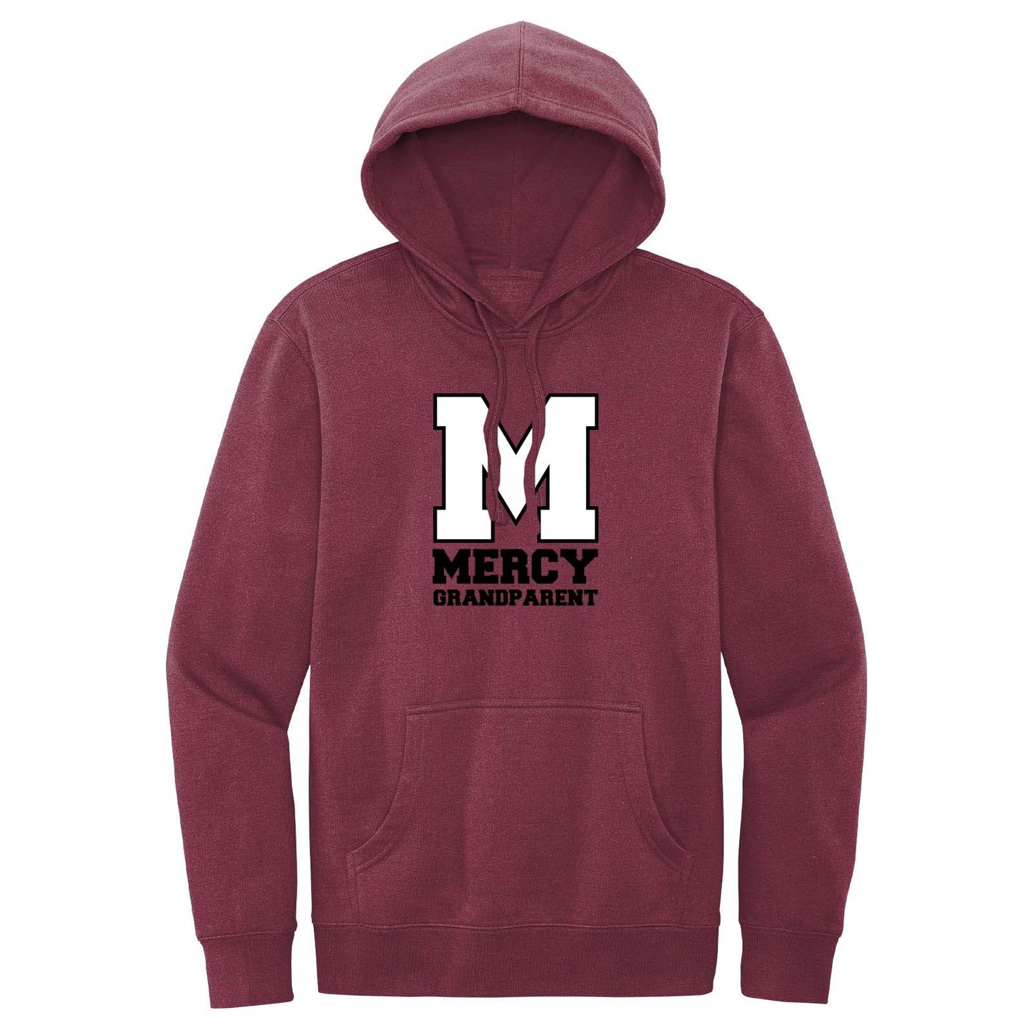 Mercy High School Crest Cotton/Polyester Fleece Hooded Sweatshirt DTG - Mato & Hash