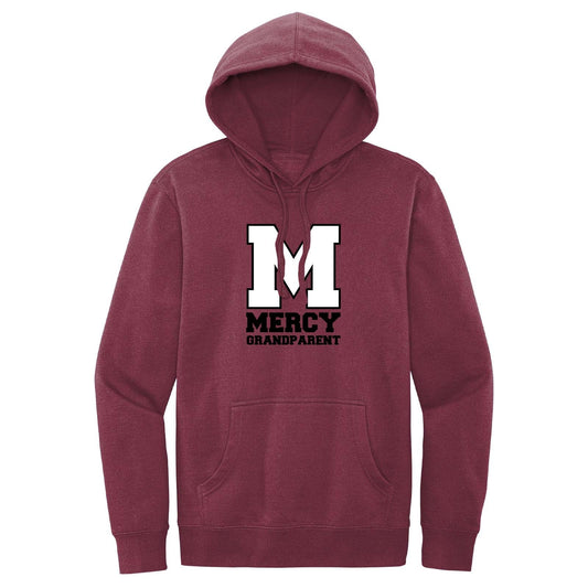 Mercy High School Crest Cotton/Polyester Fleece Hooded Sweatshirt DTG - Mato & Hash