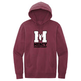 Mercy High School Crest Cotton/Polyester Fleece Hooded Sweatshirt DTG - Mato & Hash