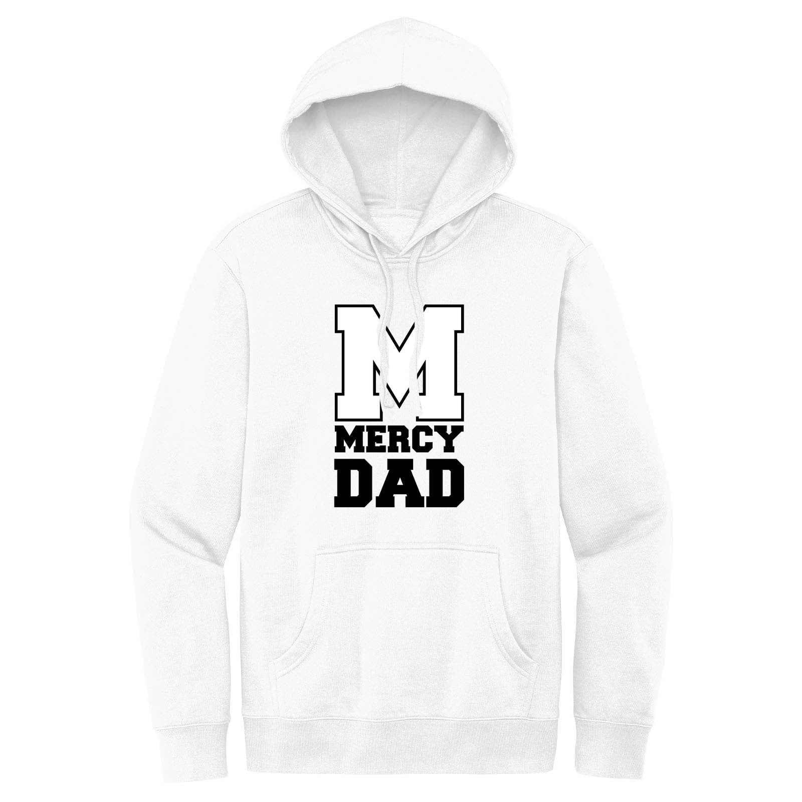 Mercy High School Crest Cotton/Polyester Fleece Hooded Sweatshirt DTG - Mato & Hash