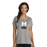 Mercy High School Crest OGIO Ladies Luuma Cuffed Short Sleeve Printed - Mato & Hash