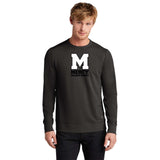 Mercy High School Crest OGIO Luuma Flex Long Sleeve Crew Printed - Mato & Hash