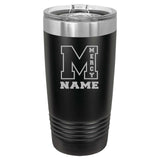 Mercy High School Custom Laser Engraved Name Matte Tumbler 20 oz.