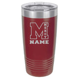 Mercy High School Custom Laser Engraved Name Matte Tumbler 20 oz. - Mato & Hash