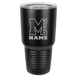 Mercy High School Custom Laser Engraved Name Matte Tumbler 30 oz. - Mato & Hash