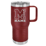 Mercy High School Custom Laser Engraved Name Polar Camel Vacuum Insulated Travel Mug with Slider Lid 20 Oz. - Mato & Hash