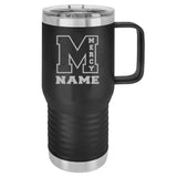 Mercy High School Custom Laser Engraved Name Polar Camel Vacuum Insulated Travel Mug with Slider Lid 20 Oz. - Mato & Hash