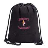 Mercy High School Drawstring Bag w/ Zipper Pocket Printed - Mato & Hash