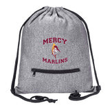 Mercy High School Drawstring Bag w/ Zipper Pocket Printed - Mato & Hash