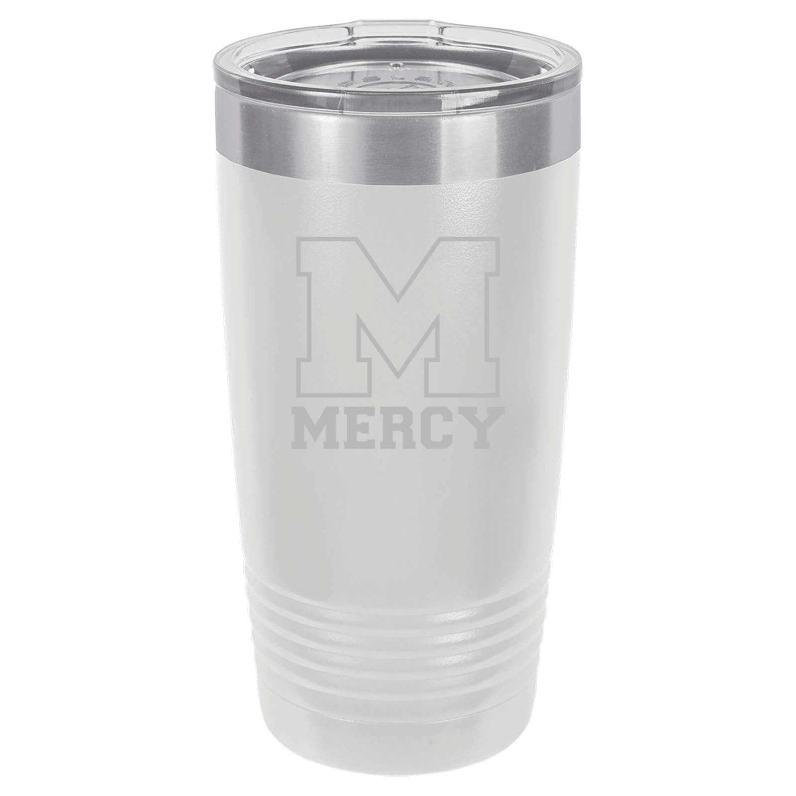 Mercy High School Laser Engraved Matte Tumbler 20 oz. - Mato & Hash